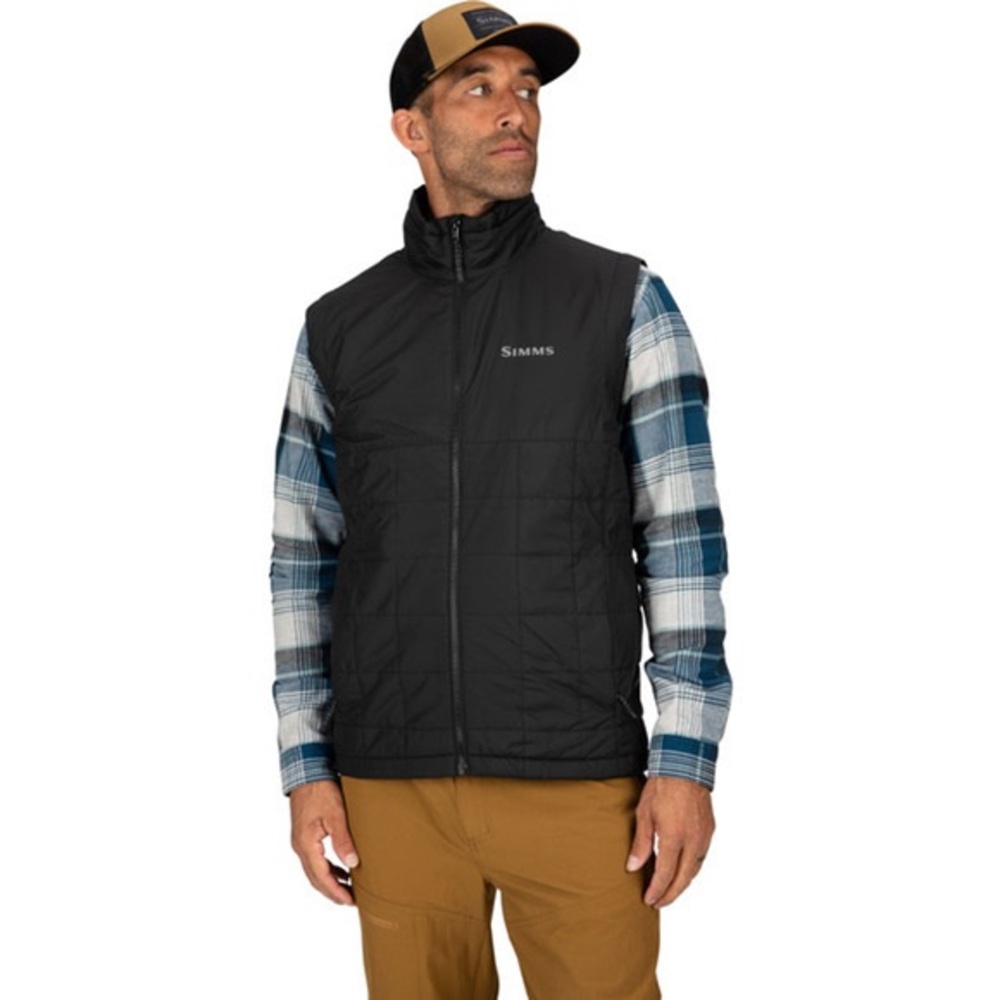 Simms Men's Fall Run Puffer Fishing Vest Black Primaloft Size XXL $119 MSRP